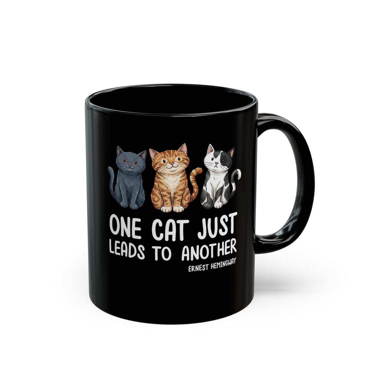 One Cat Just Leads To Another T‑Mug — Funny Cat Lover Mug