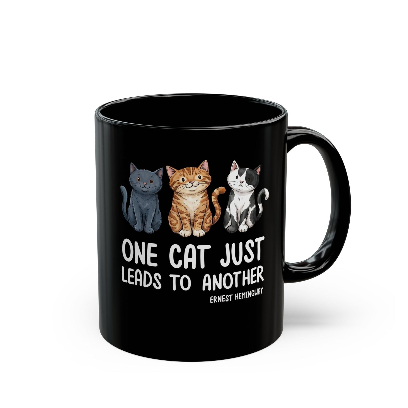 One Cat Just Leads To Another T‑Mug — Funny Cat Lover Mug