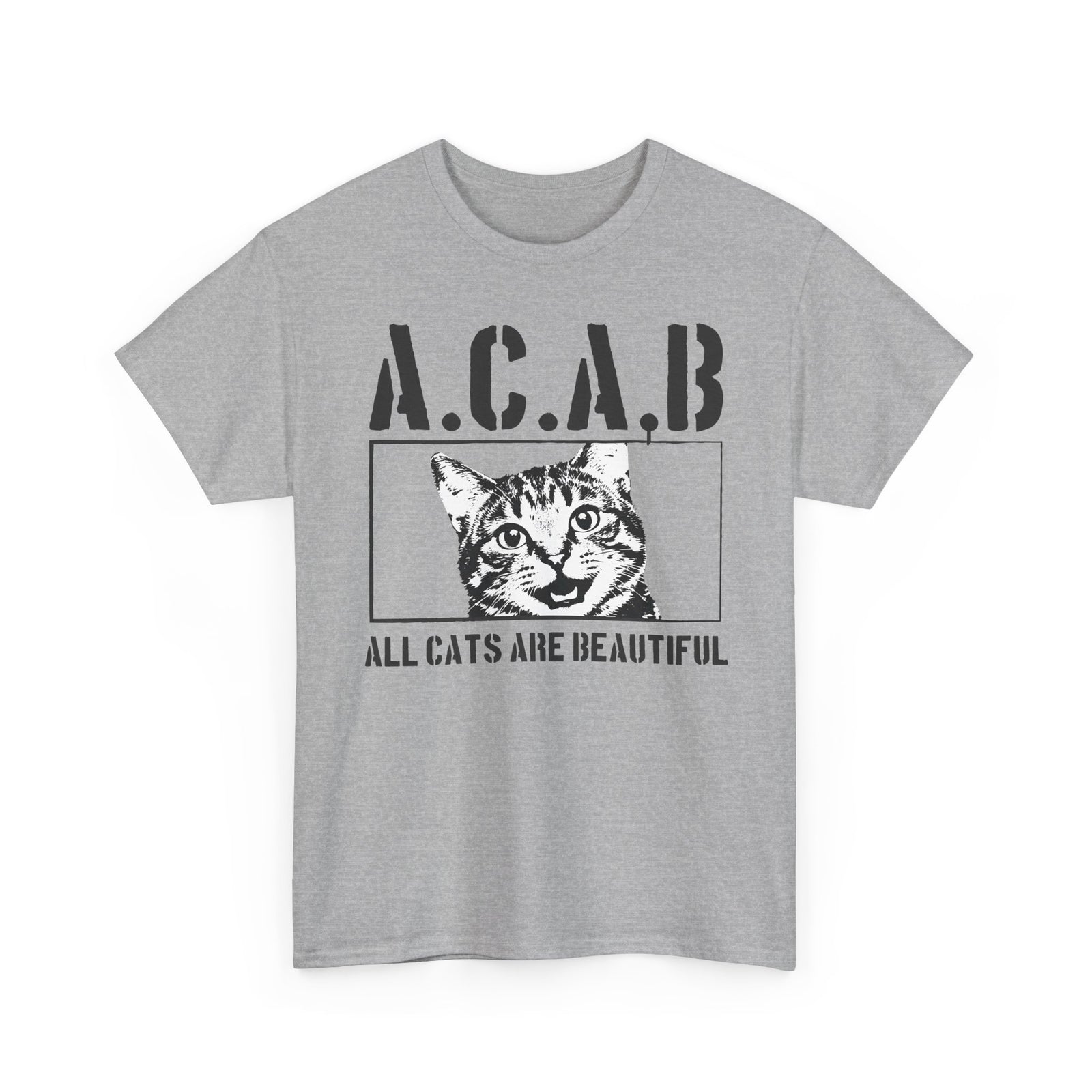 ACAB “All Cats Are Beautiful” T-Shirt — Cute Cat Lover Graphic Tee