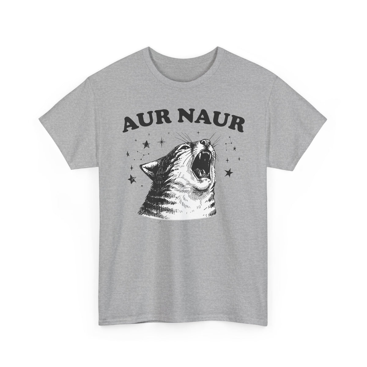 Aur Naur Funny Cat T-Shirt — Cute Funny Cat Tee