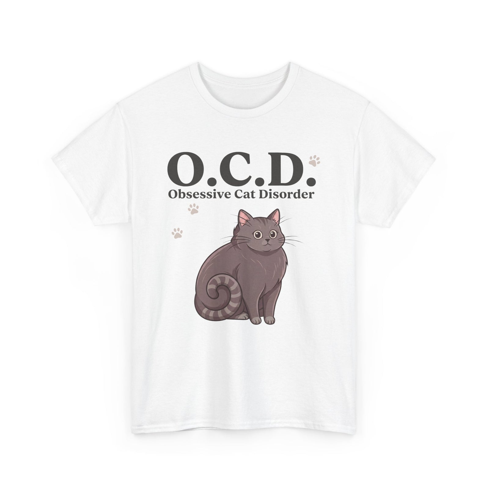 Obsessive Cat Disorder T-Shirt — O.C.D. Cat Lover Tee
