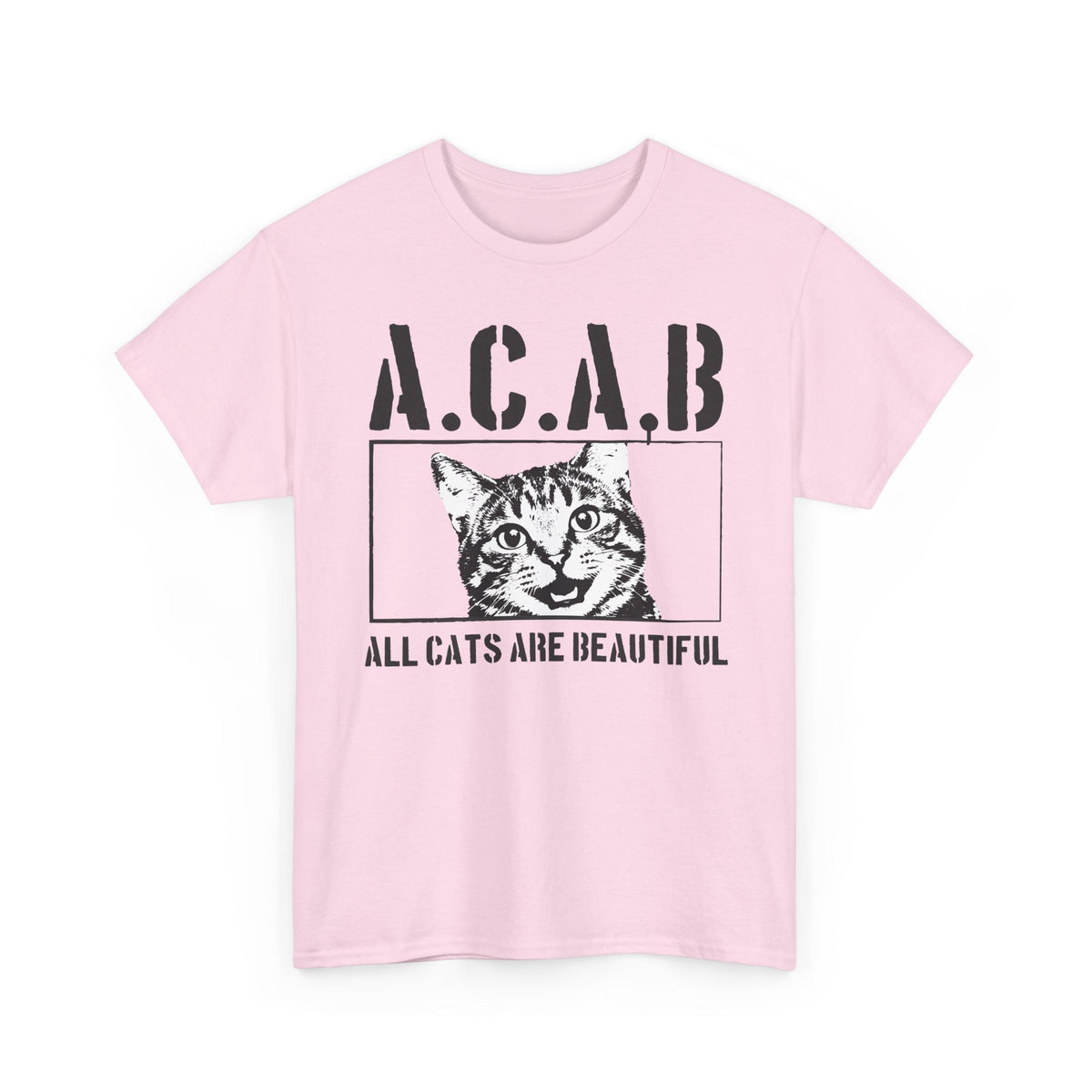 ACAB “All Cats Are Beautiful” T-Shirt — Cute Cat Lover Graphic Tee