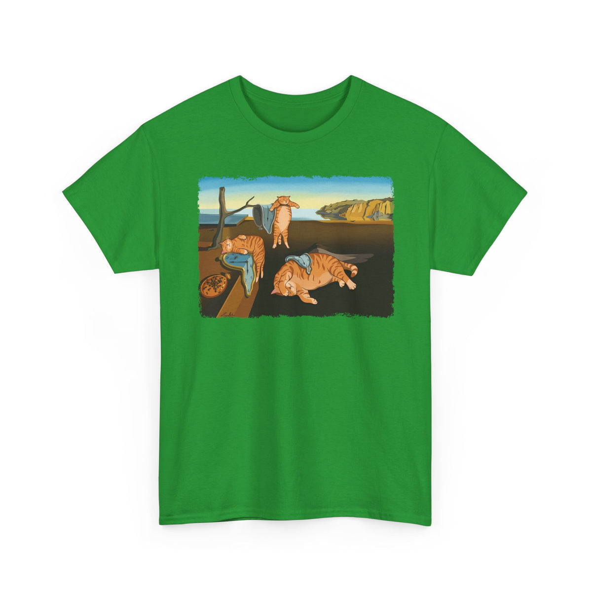 The Purrsistence of Memory T-Shirt — Surreal Cat Art Tee