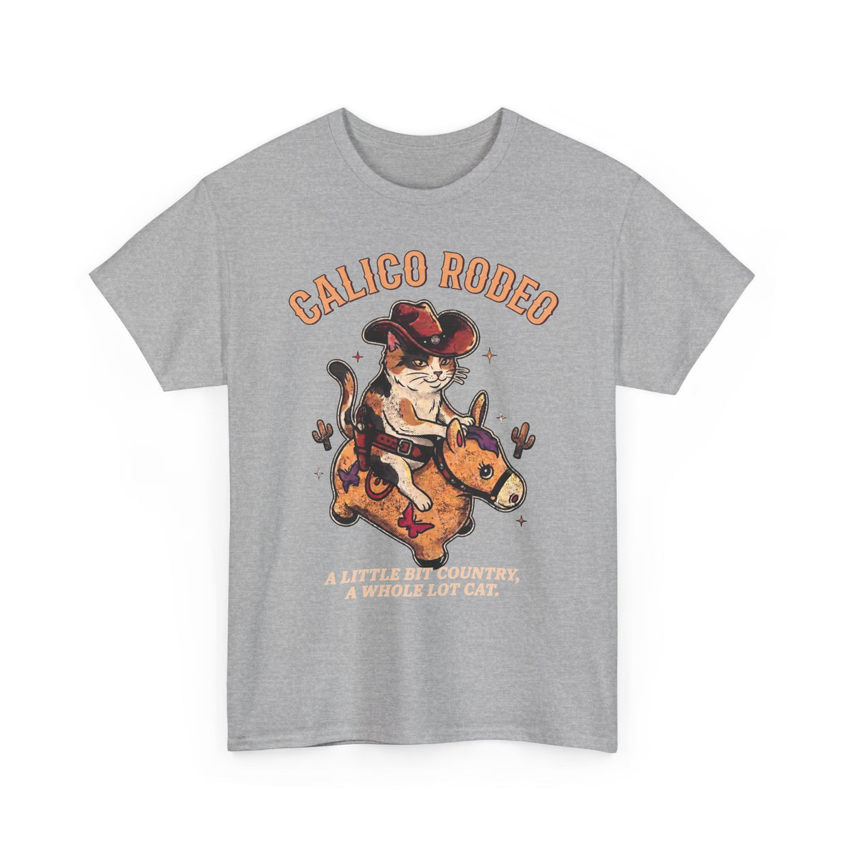 Calico Rodeo Cowgirl Cat Shirt — Funny Country Western Cat T-Shirt