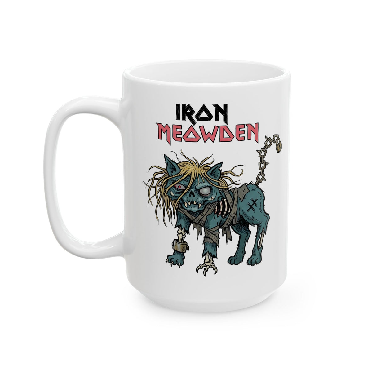 Cat Rock Hip Hop Ceramic Mug — Vintage Cat Band Graphic Mug