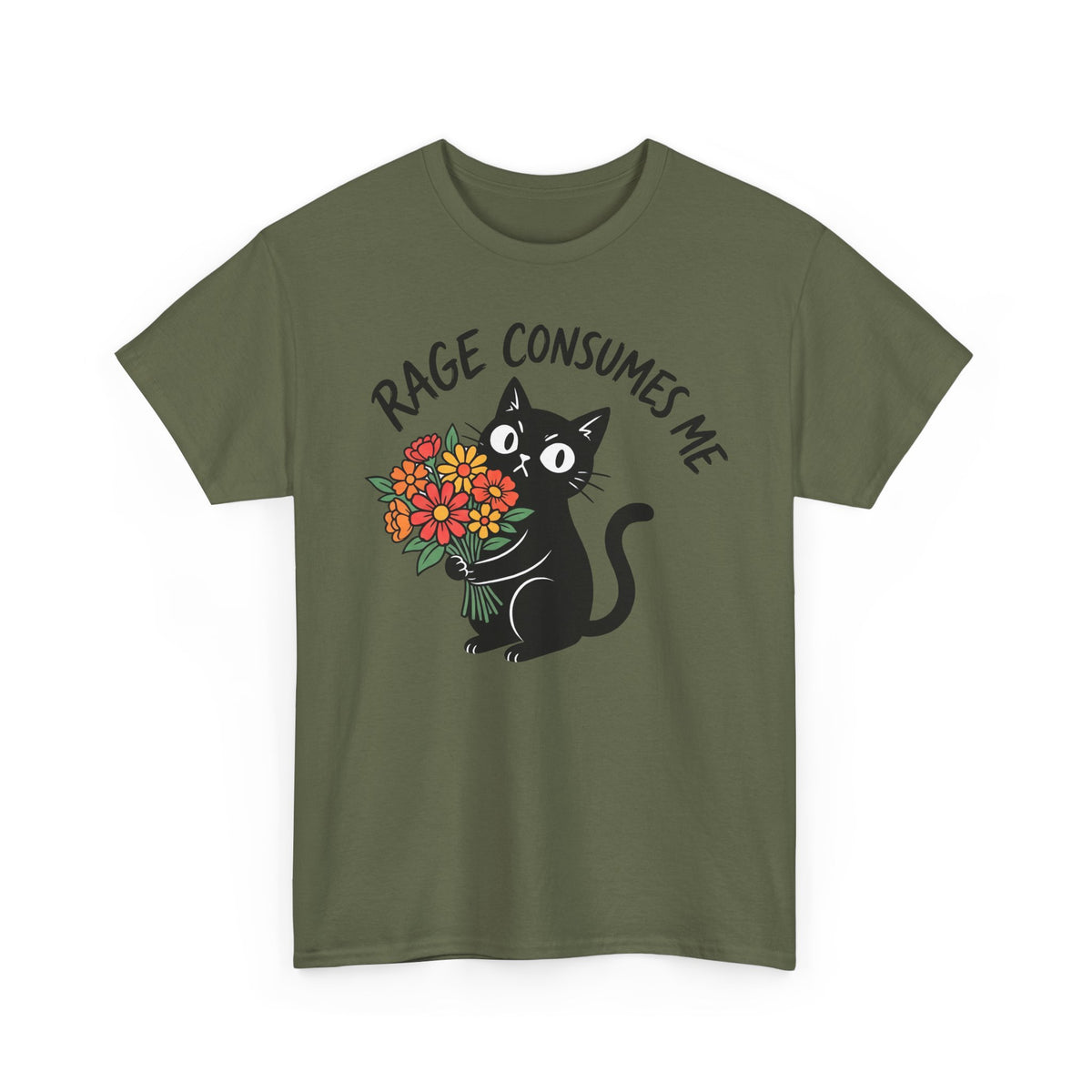 Rage Consumes Me Cat T-Shirt