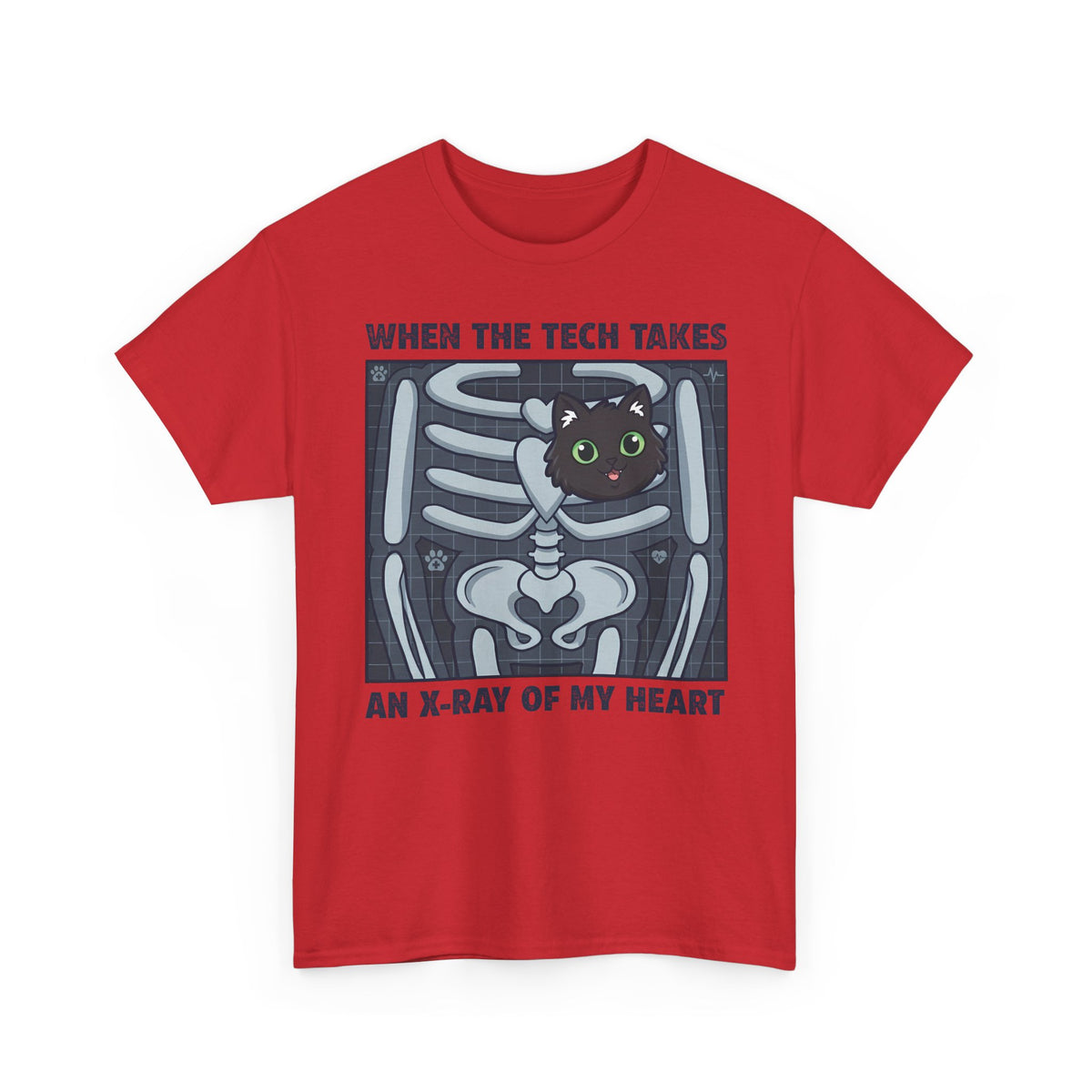 MY HEART IS 100% CAT T-Shirt — Cat Lover Tee