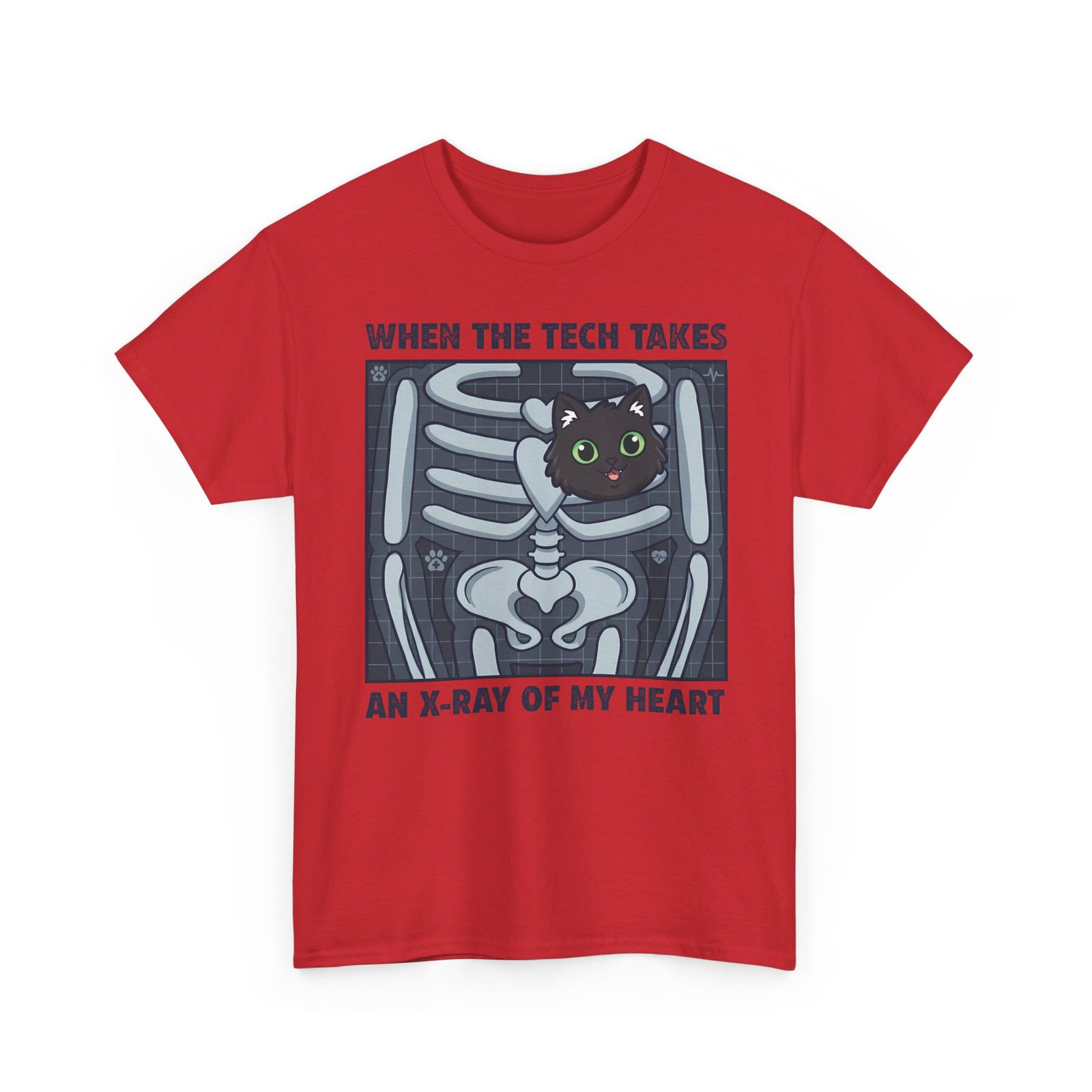MY HEART IS 100% CAT T-Shirt — Cat Lover Tee