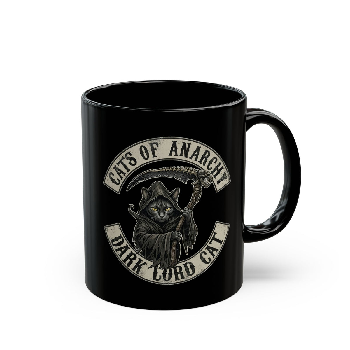 Dark Lord Cat Black Mug — Cats of Anarchy Graphic Mug