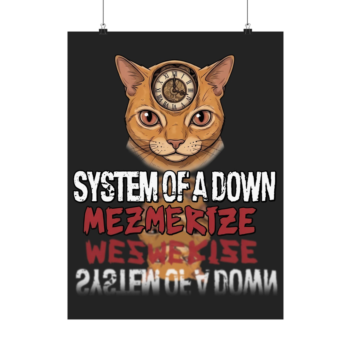 System Of A Down "Mezmerize" Cat Poster