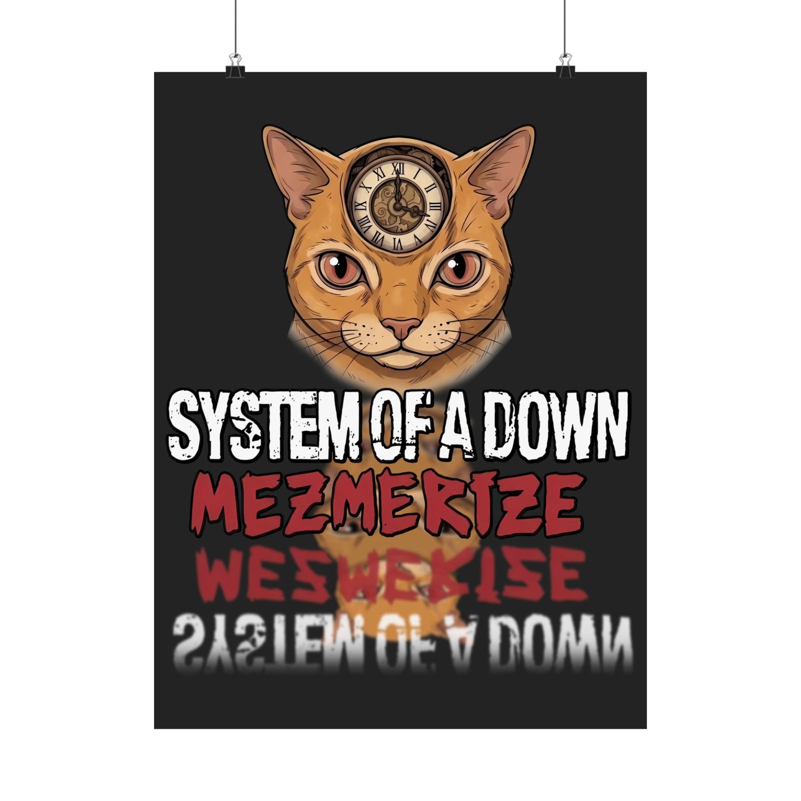 System Of A Down "Mezmerize" Cat Poster
