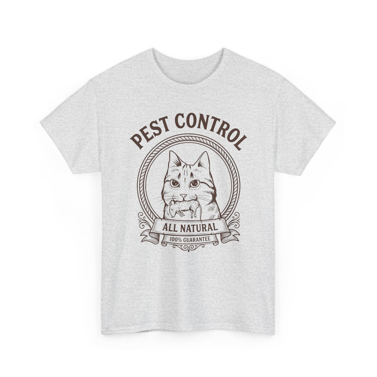 All Natural Pest Control – Funny Cat T-Shirt