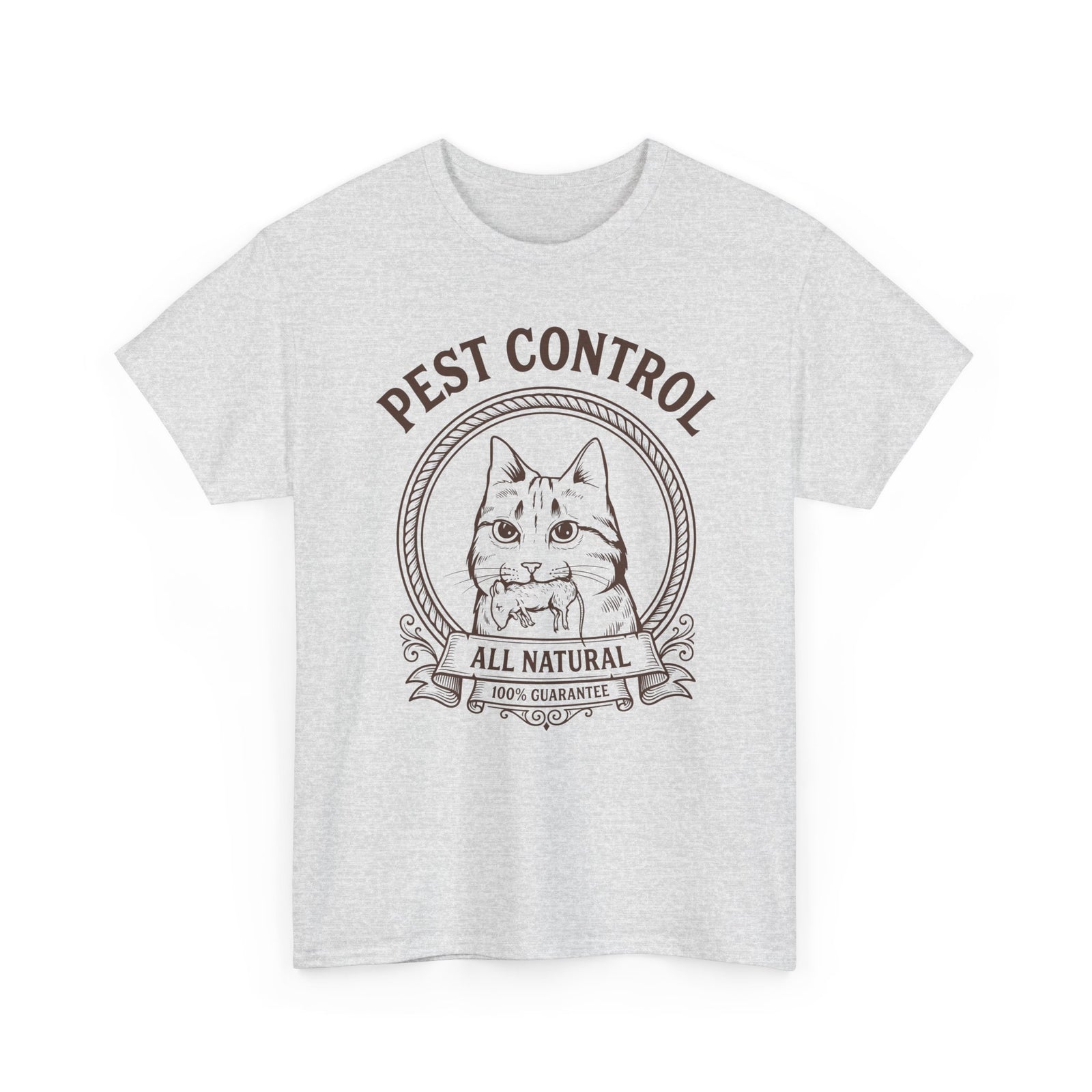 All Natural Pest Control – Funny Cat T-Shirt