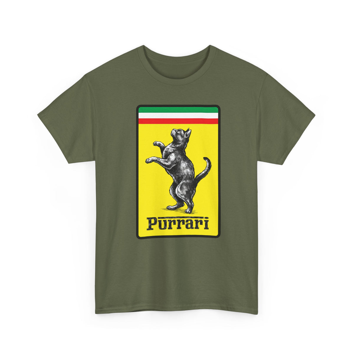 Purrari Tee — Cat Racing Graphic T-Shirt