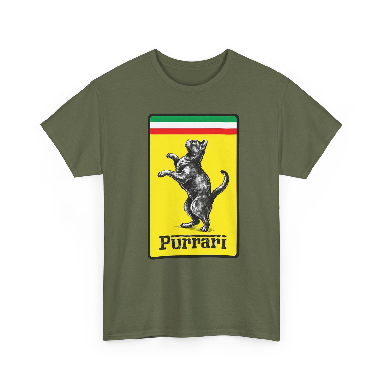 Purrari Tee — Cat Racing Graphic T-Shirt