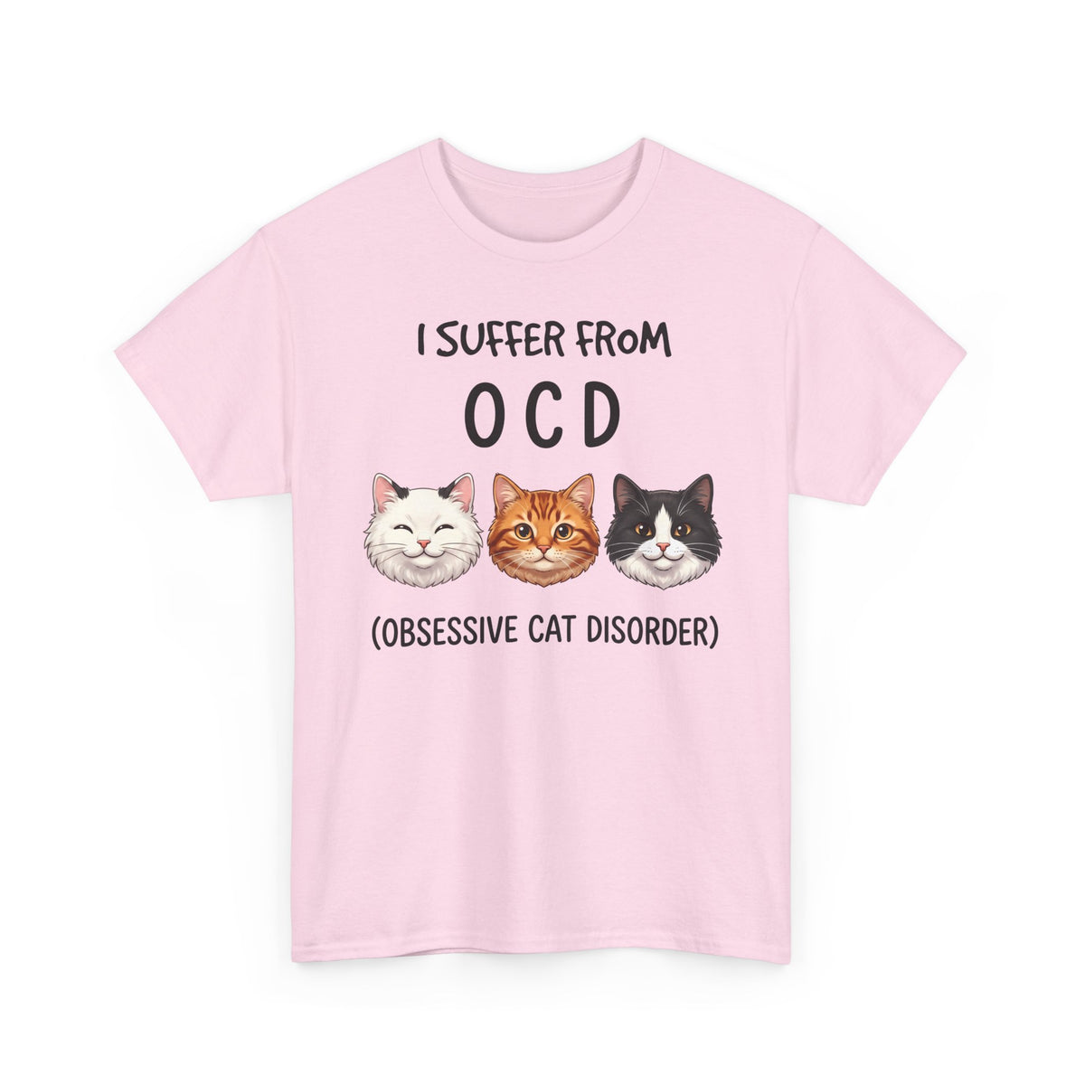 I Suffer From OCD Obsessive Cat Disorder T-Shirt — Funny Pet Lover Tee