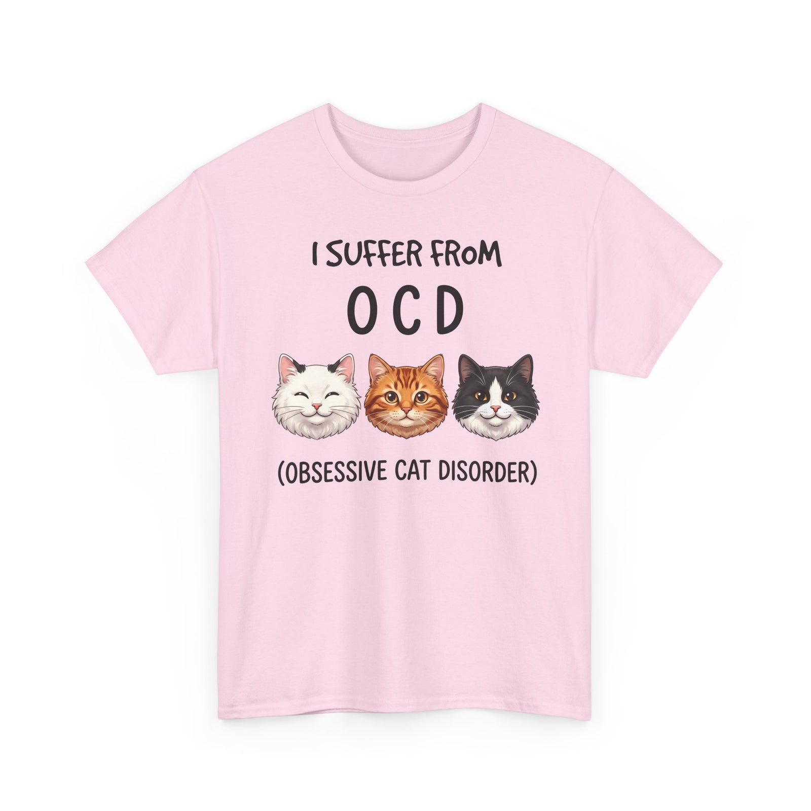 I Suffer From OCD Obsessive Cat Disorder T-Shirt — Funny Pet Lover Tee
