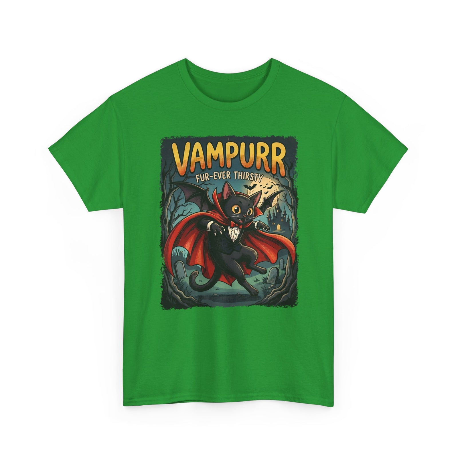 Vampurr 'Fur-ever Thirsty' Cat Vampire T-Shirt