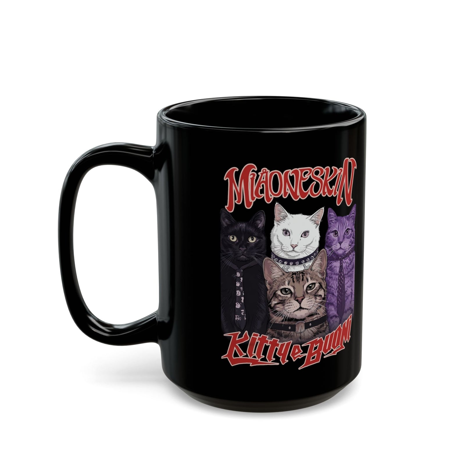 MIAONESKIN Kitty e Buon Black Mug