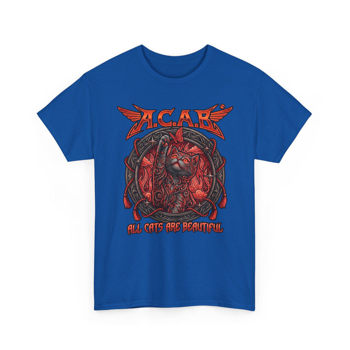 ACAB All Cats Are Beautiful T-Shirt — Heavy Metal Punk Feline Graphic Tee
