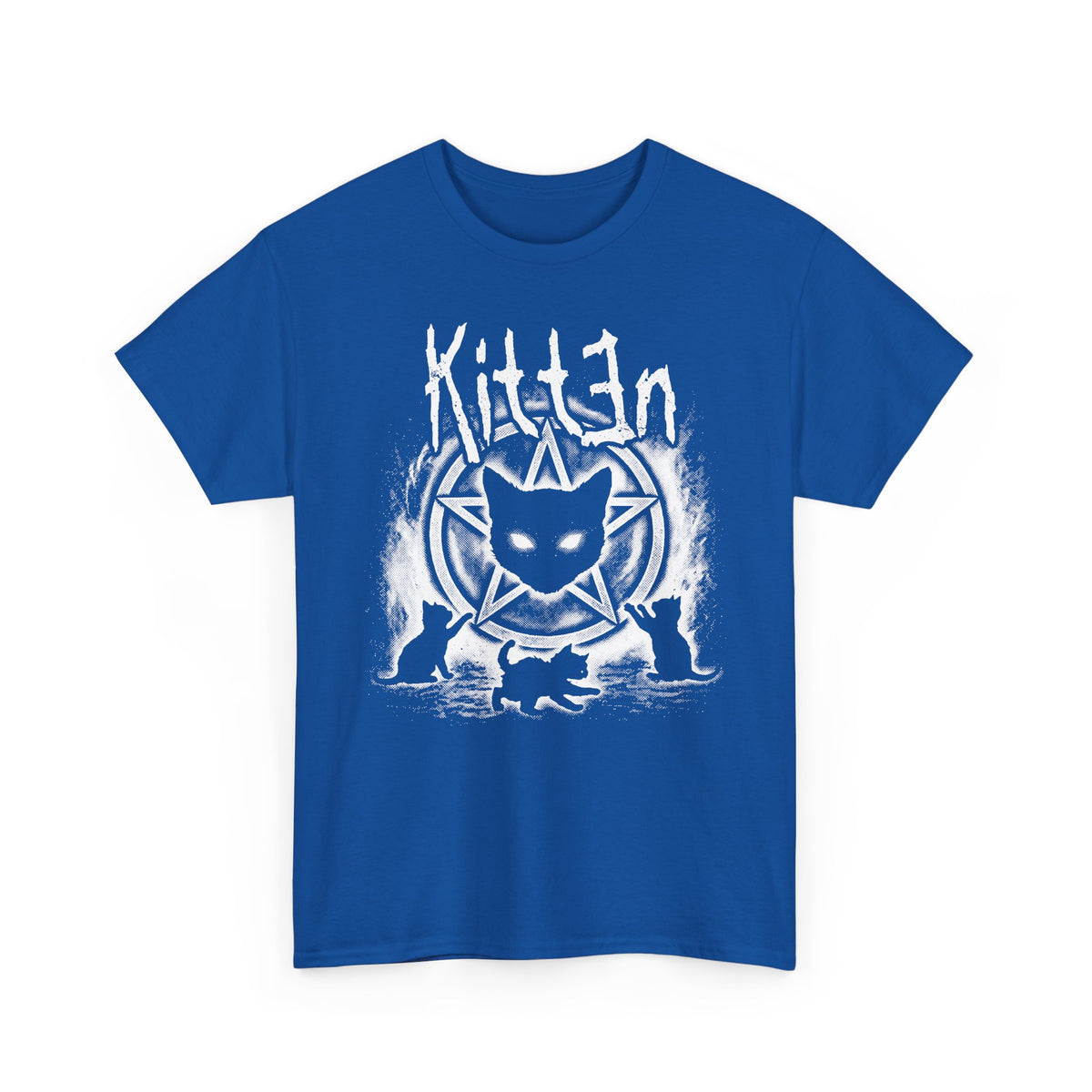 Cat Sin T-Shirt — Gothic Black Cat Pentagram Tee