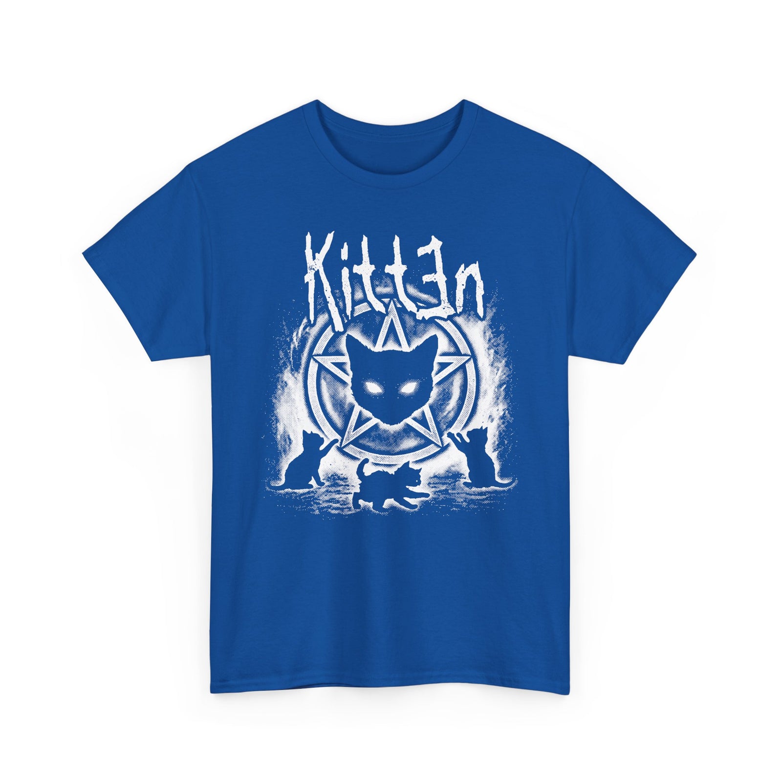Cat Sin T-Shirt — Gothic Black Cat Pentagram Tee