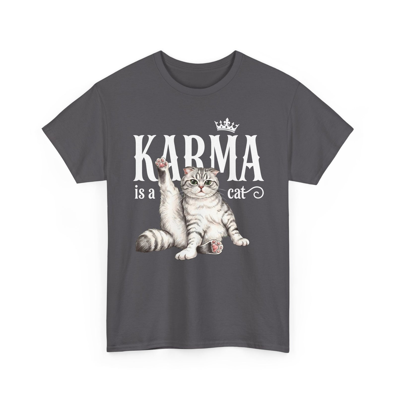 "Karma is a Cat" Funny Sassy Feline T-Shirt