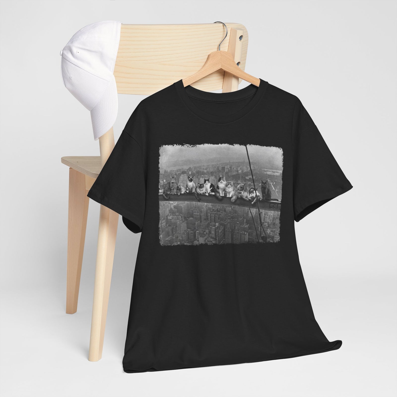 Skyscraper Cats T-Shirt — Urban Cat Skyline Tee
