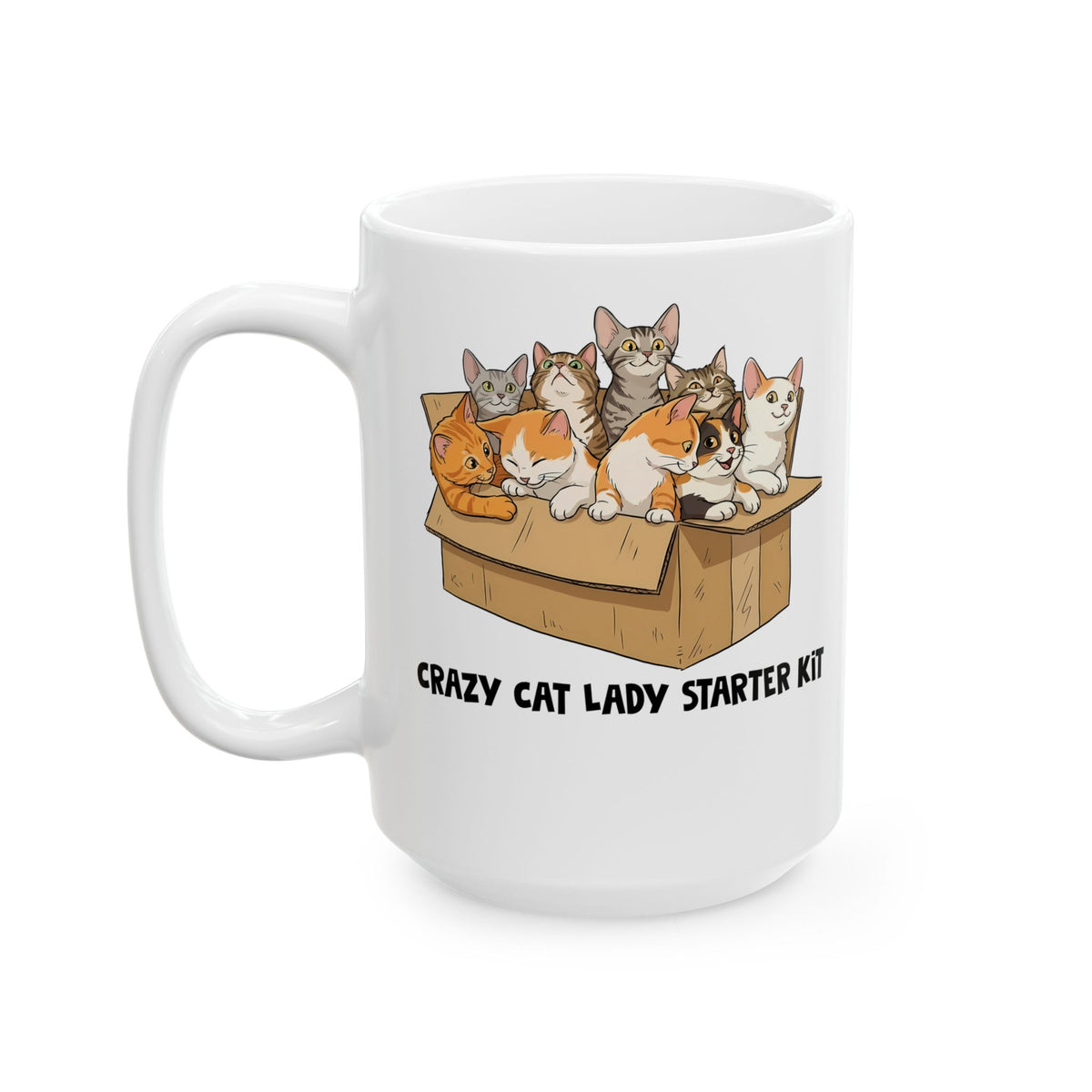 Crazy Cat Lady Starter Kit Ceramic Mug