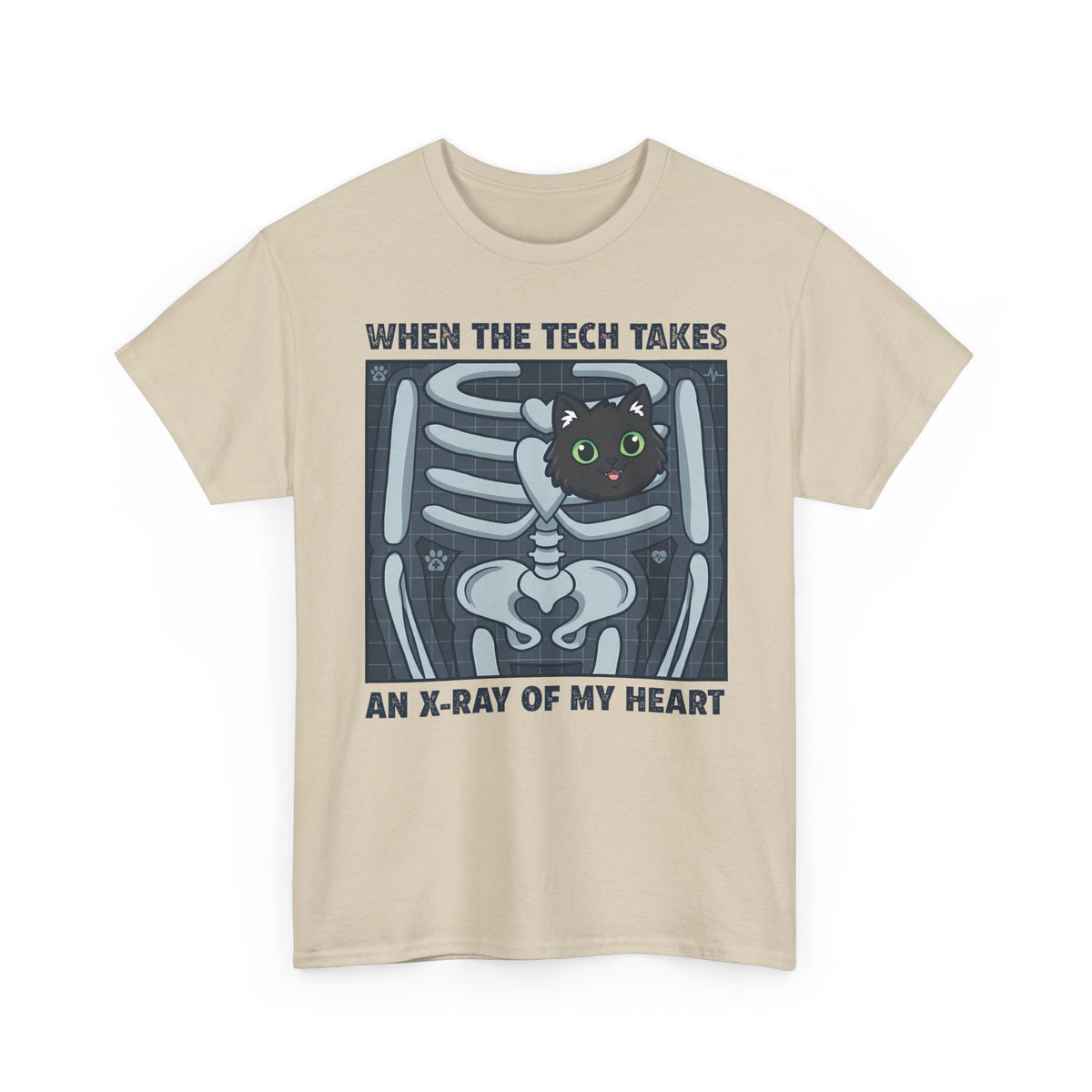 MY HEART IS 100% CAT T-Shirt — Cat Lover Tee
