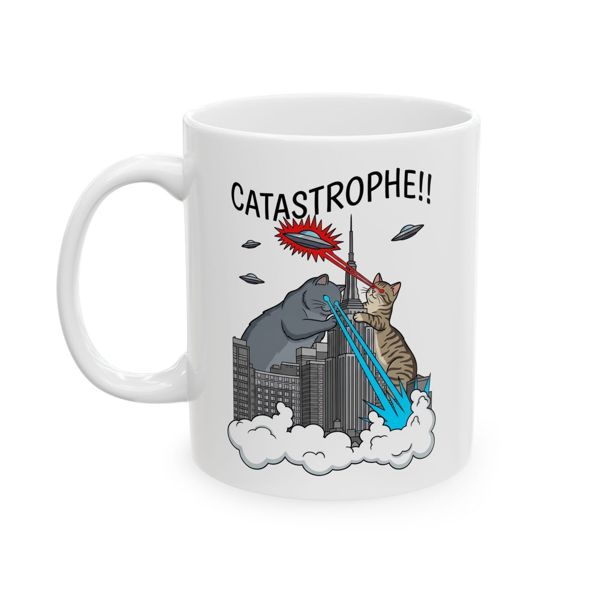 Catastrophe Cat Ceramic Mug