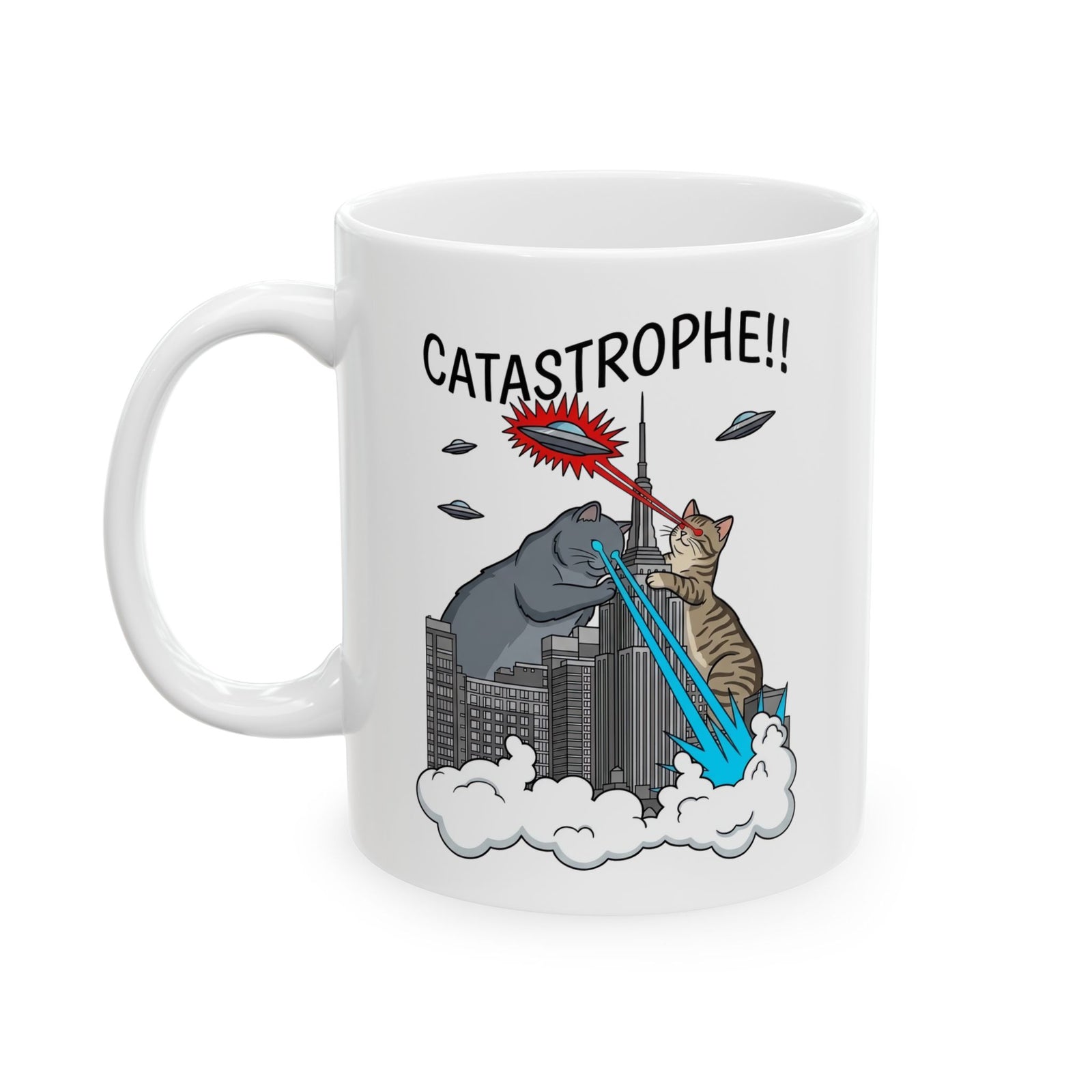 Catastrophe Cat Ceramic Mug