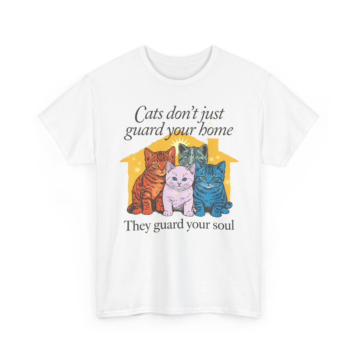 Cats Don't Just Guard Your Home T-Shirt — Funny Cat Lover Tee
