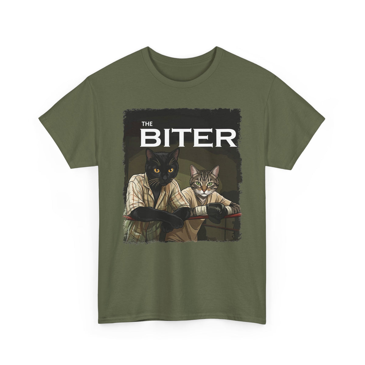 The Biter Cat T-Shirt — Retro Boxing Cats Graphic Tee