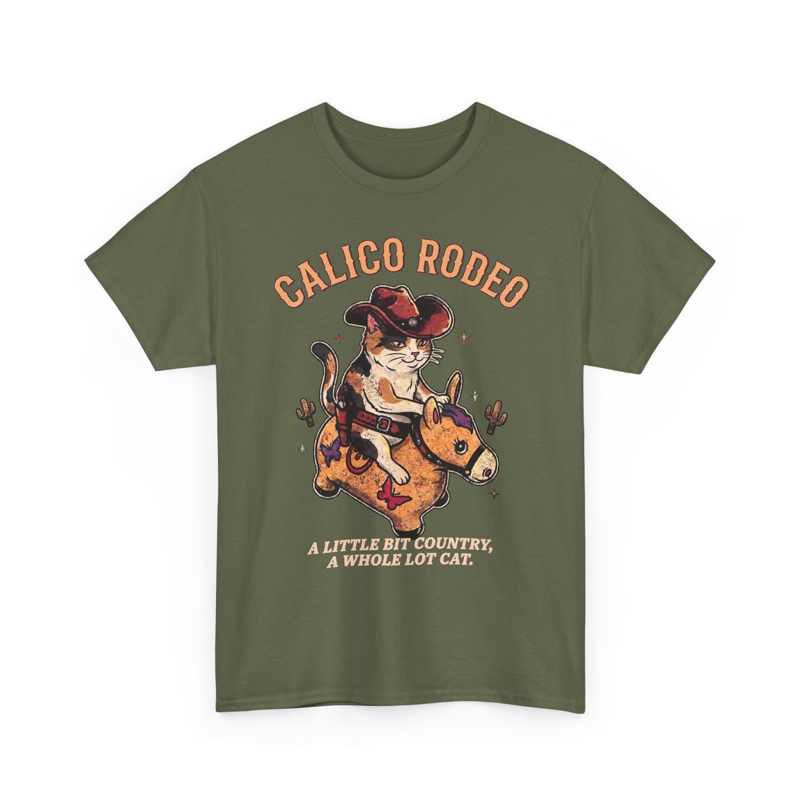 Calico Rodeo Cowgirl Cat Shirt — Funny Country Western Cat T-Shirt