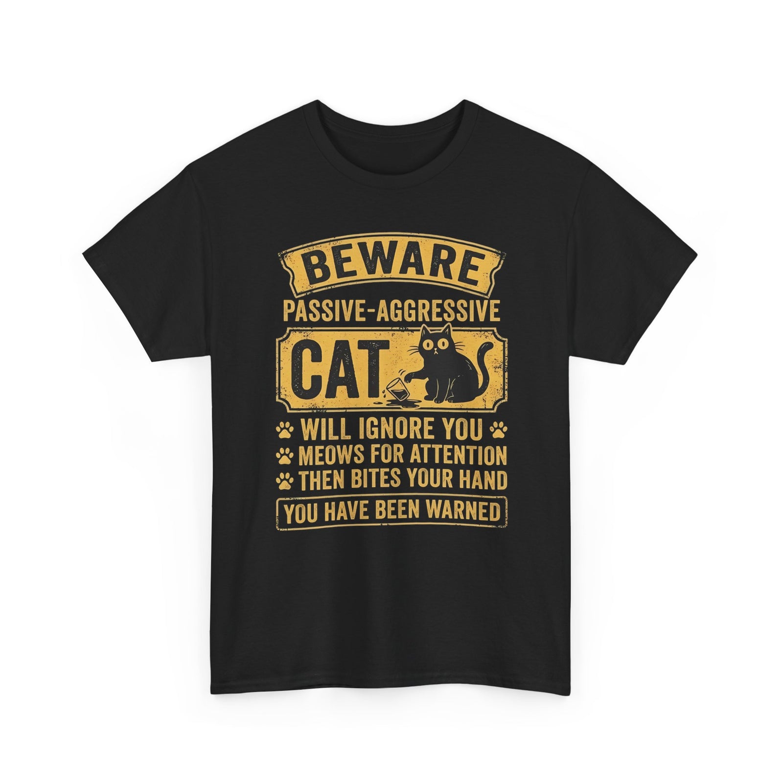 Beware Passive Aggressive Cat T-Shirt