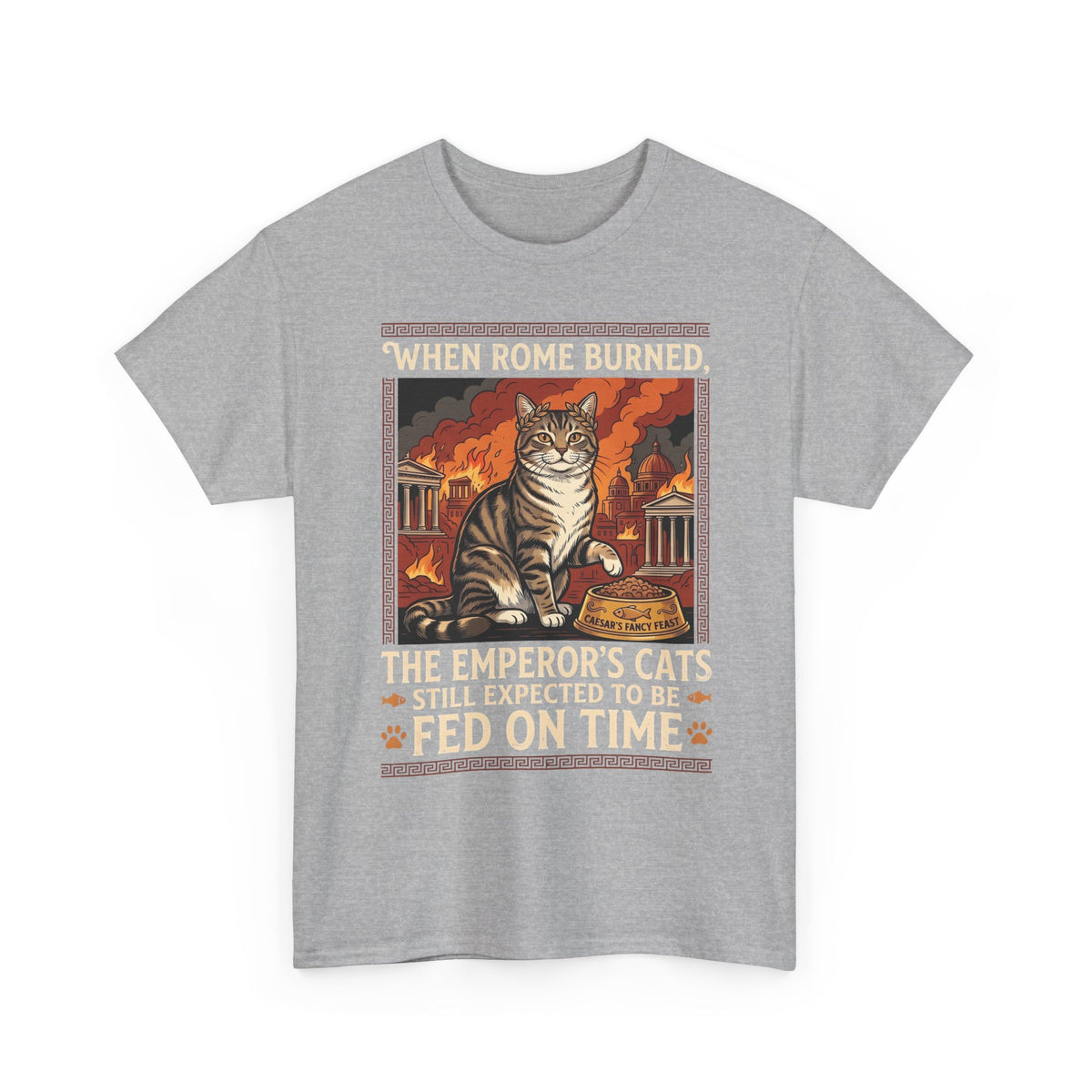 Ancient Roman 'Caesar' Cat Lover Tee