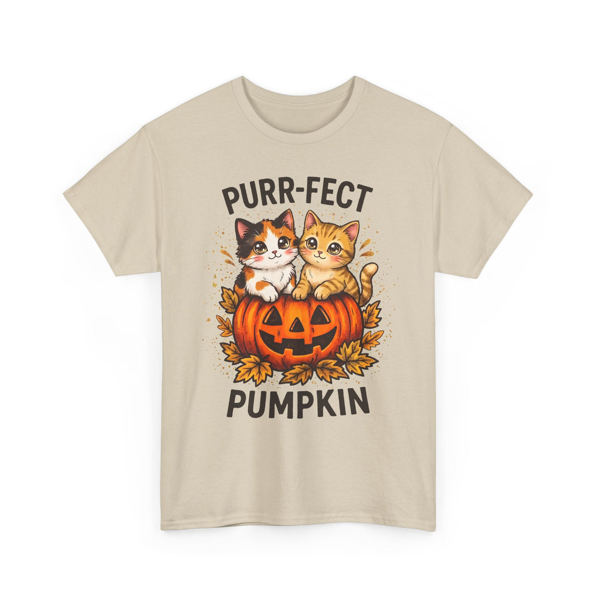 Purr-fect Pumpkin T-Shirt – Cute Halloween Cat Tee