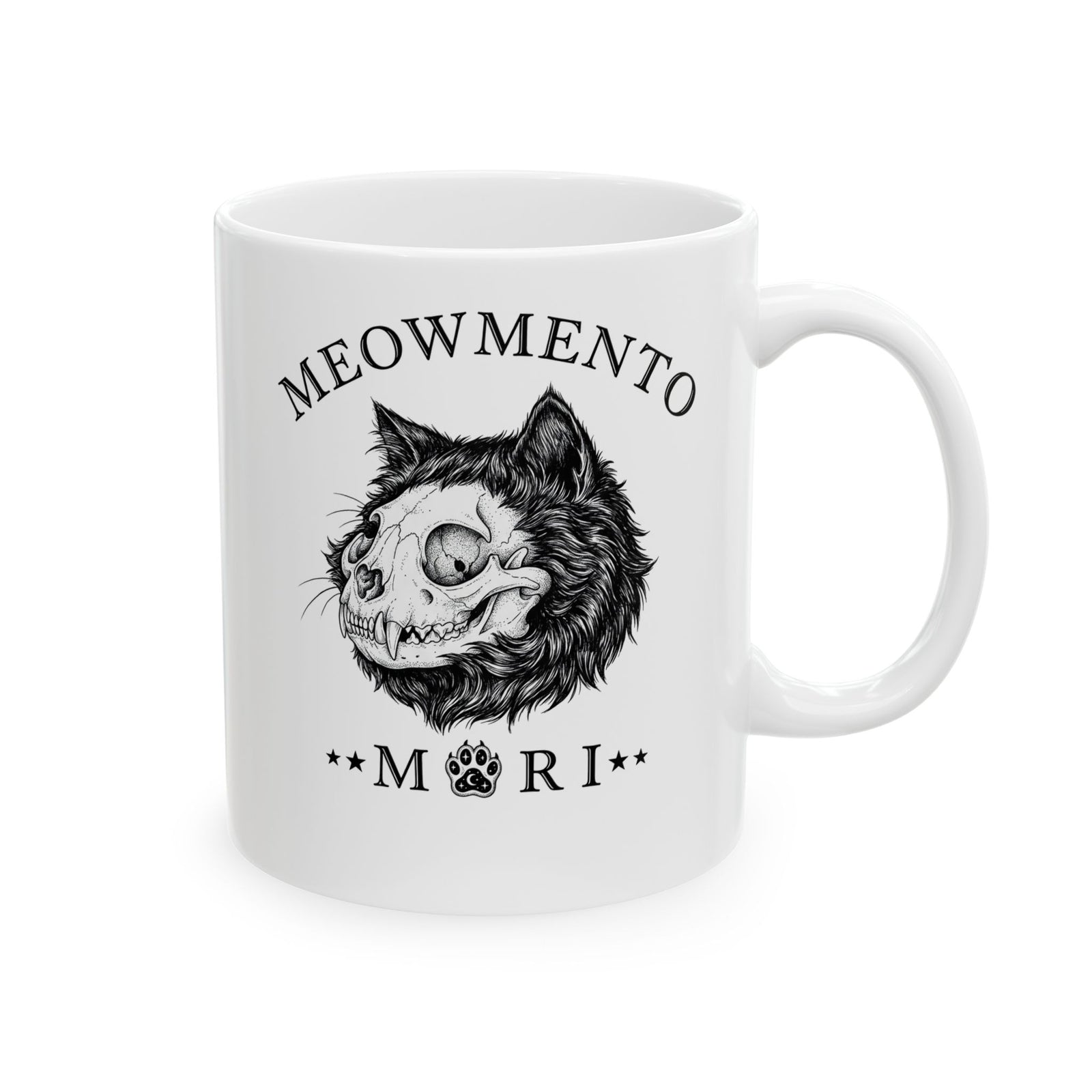 Meowmento Cat Ceramic Mug — Humorous Cat Memorial Mug