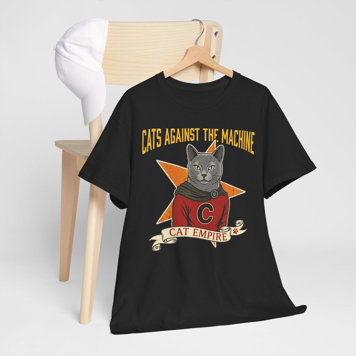 Cat Against the Machine Tee — Cat Empire Graphic T-Shirt
