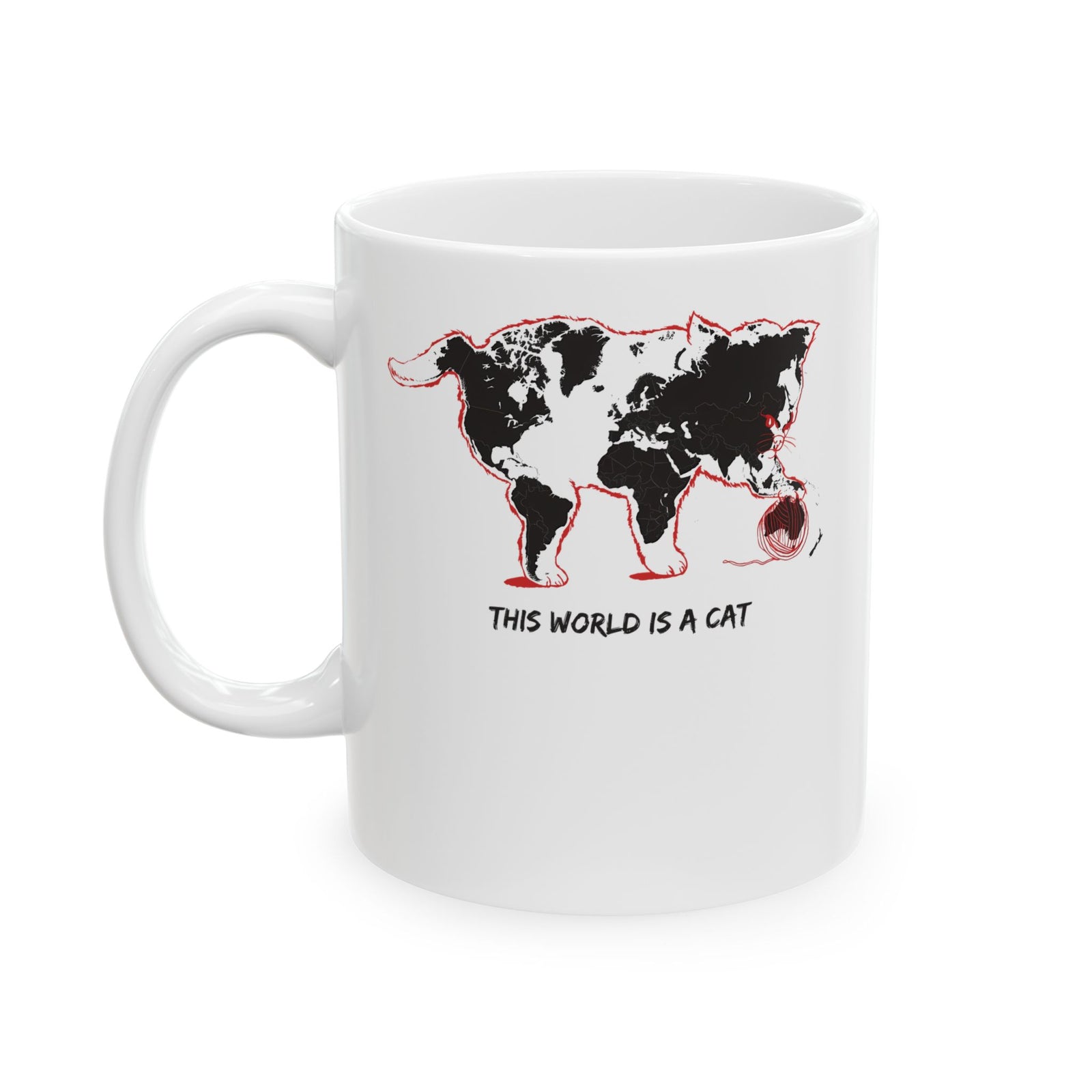 This World Is A Cat Ceramic Mug