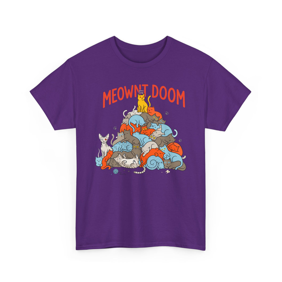 Meownt Doom T-Shirt — Funny Cat 'meownt doom' Graphic Tee