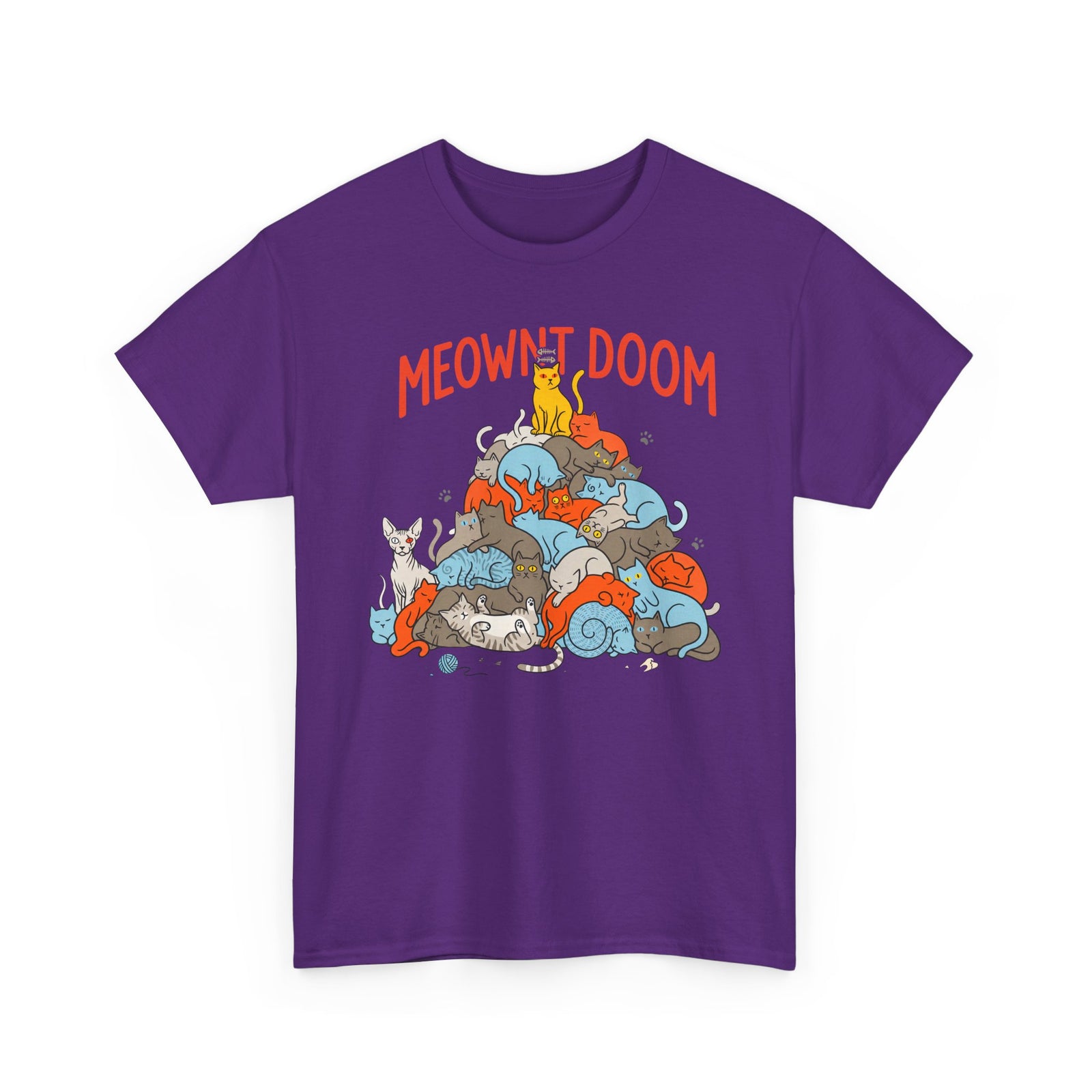 Meownt Doom T-Shirt — Funny Cat 'meownt doom' Graphic Tee