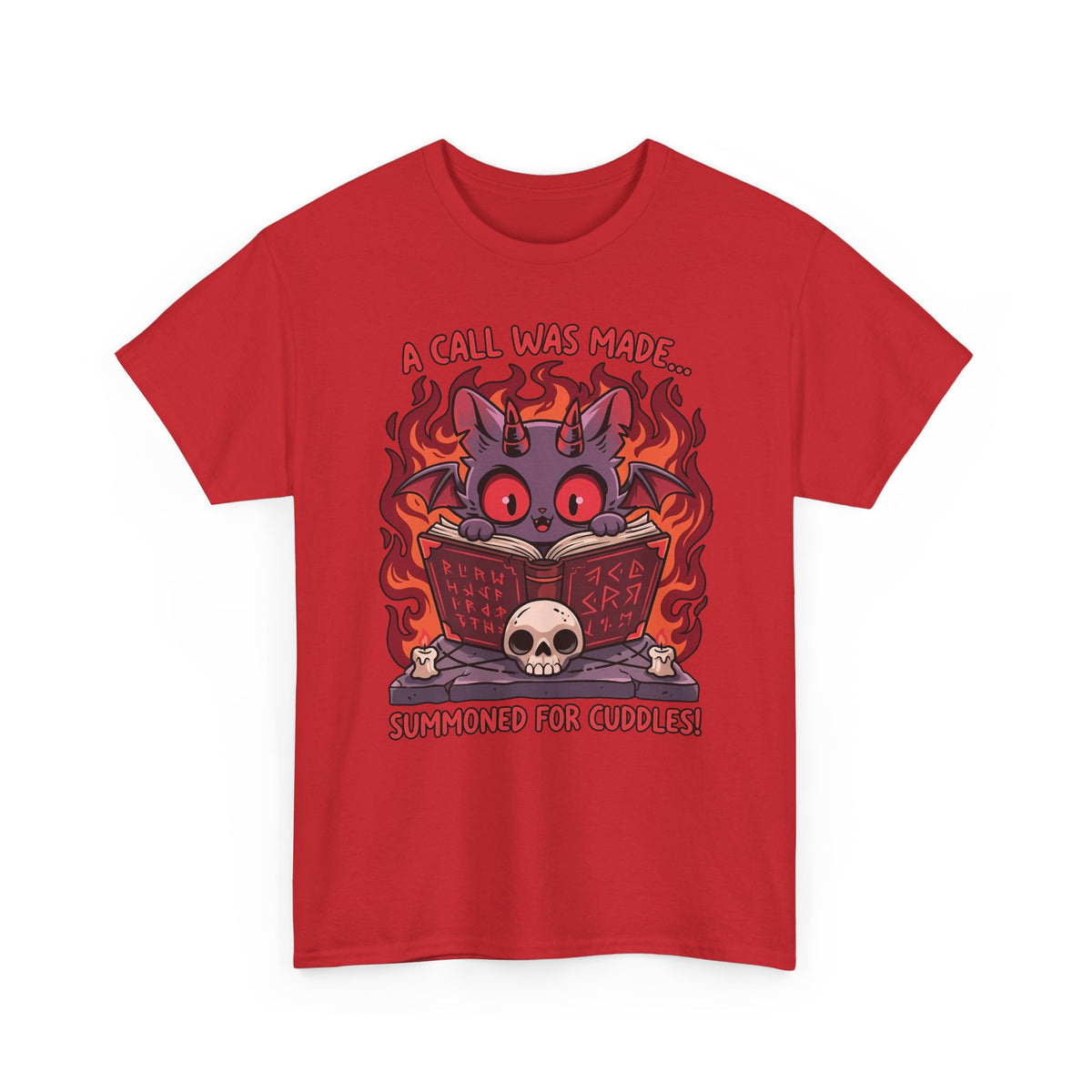 Summoned for Cuddles Cat T-Shirt — "A Call Was Made" Cute Cat Tee