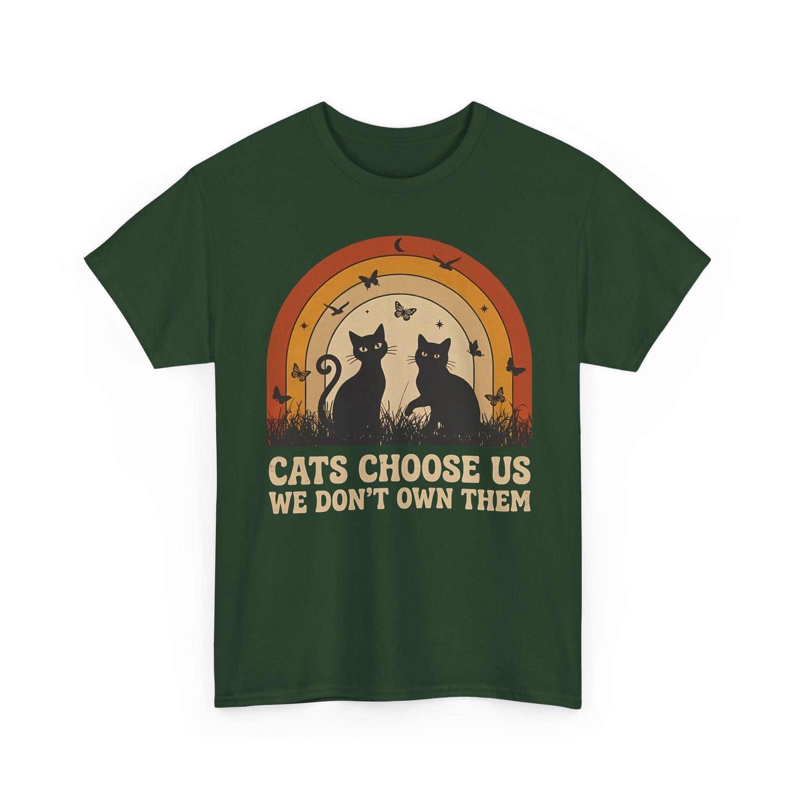 Cats Choose Us Tee — "Cats Choose Us, We Don't Own Them" Cat Lover T‑Shirt