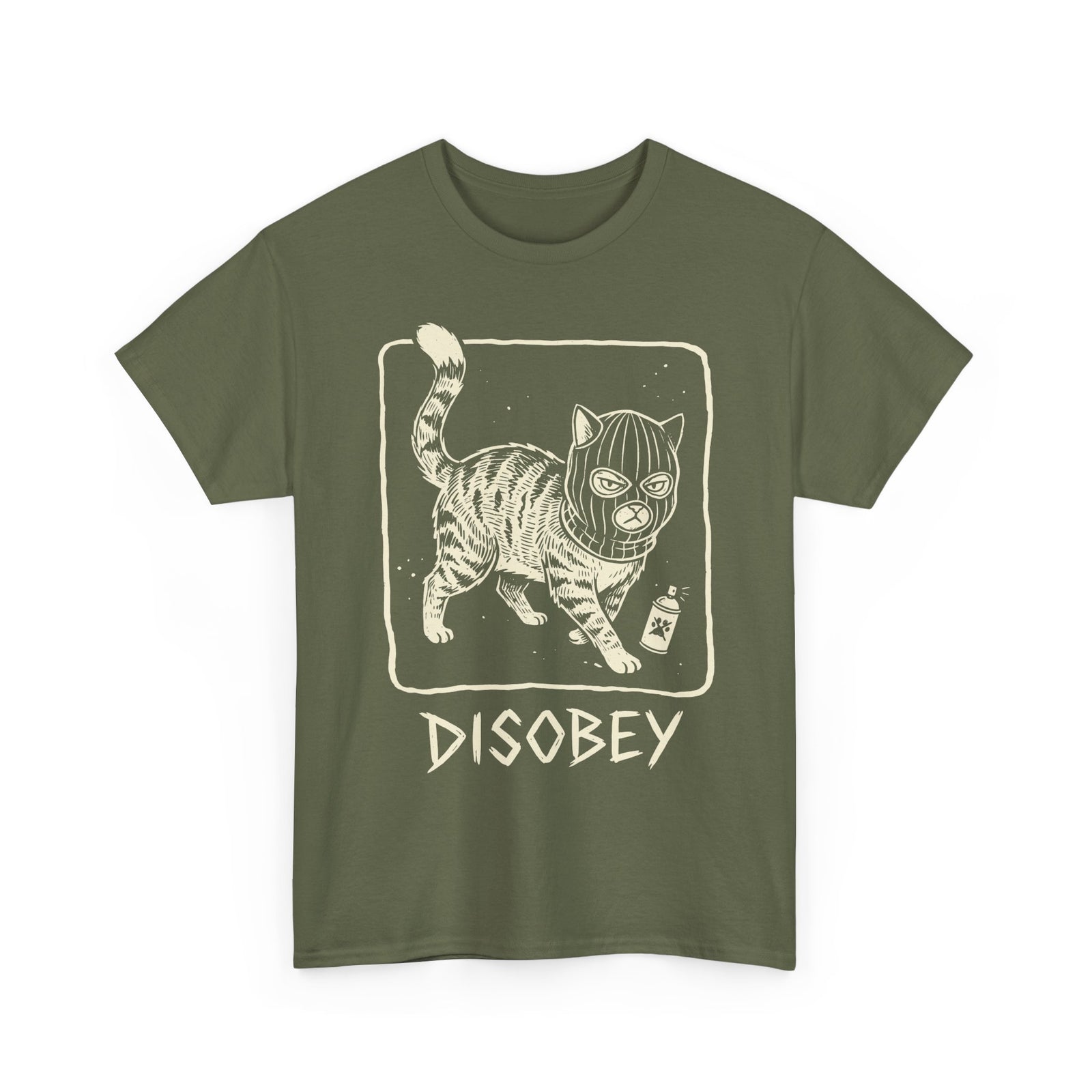 Cat Disobey T-Shirt — Funny Rebellious Cat Tee for Cat Lovers