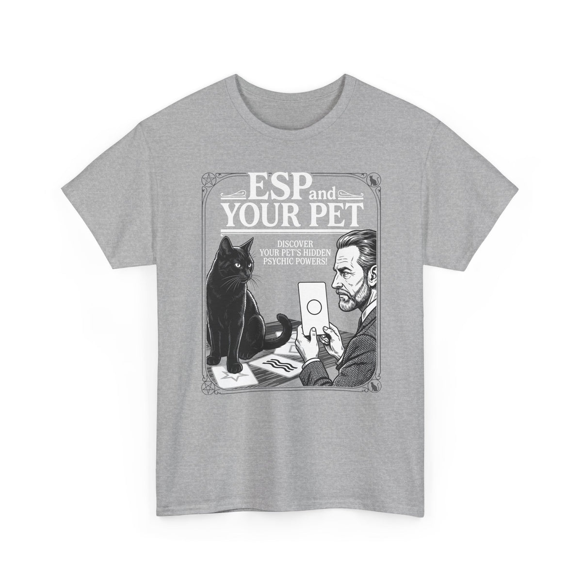 ESP & Your Pet Cat T-Shirt — Psychic Cat Lover Tee