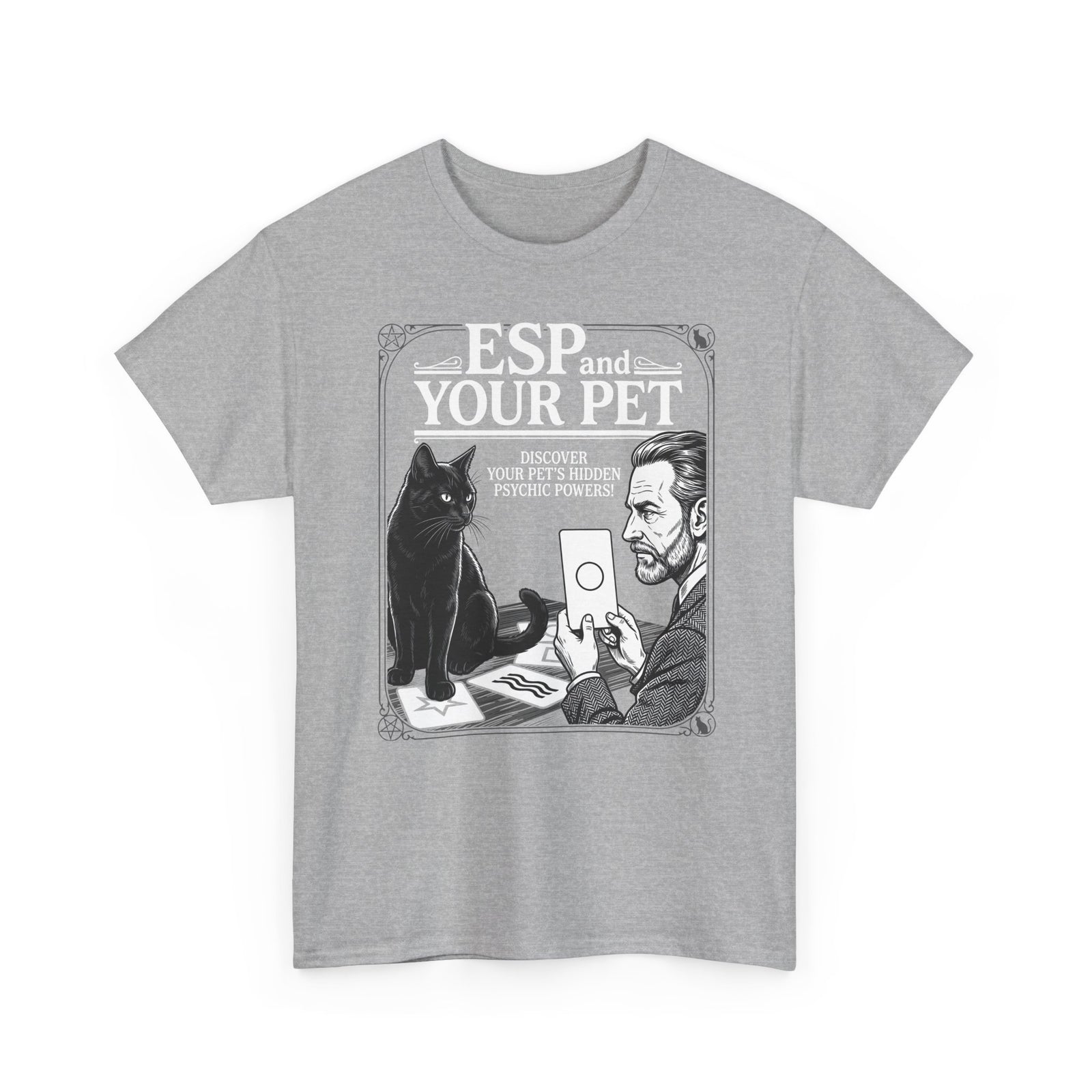 ESP & Your Pet Cat T-Shirt — Psychic Cat Lover Tee