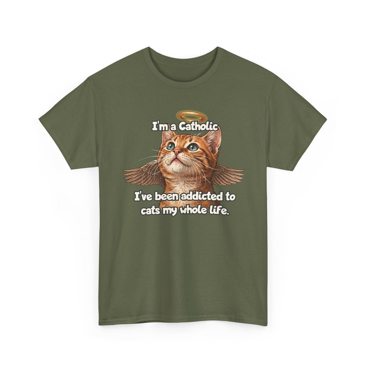 "I've Been Addicted to Cats My Whole Life" Cat Lover T-Shirt