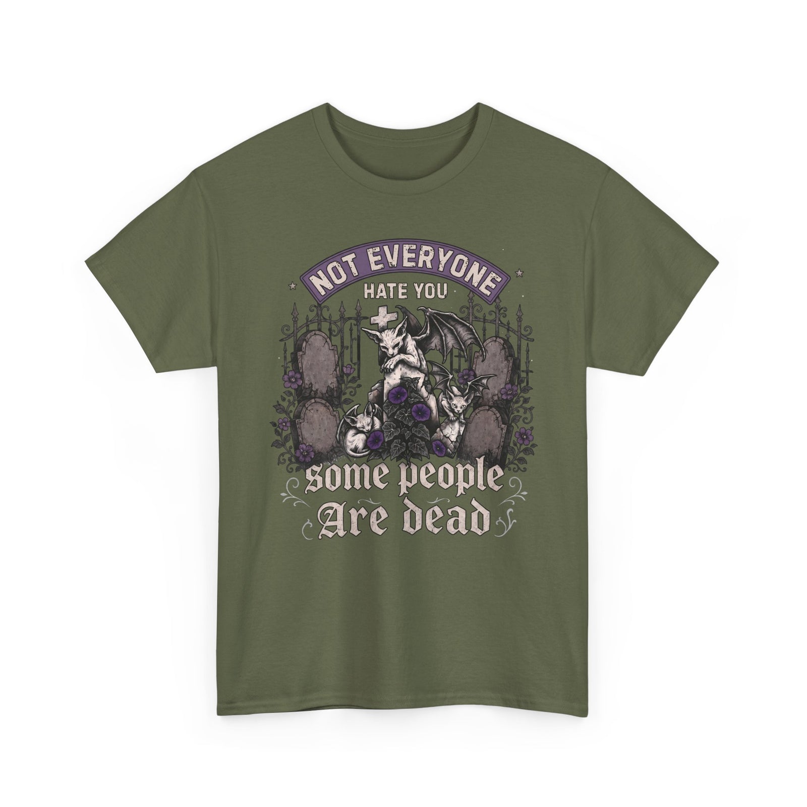 Not Everyone Hate You Some People Are Dead T-Shirt — Funny Goth Sphynx Cat Tee